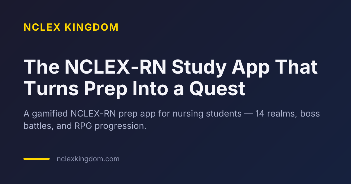 NCLEX Kingdom — 官网预览图